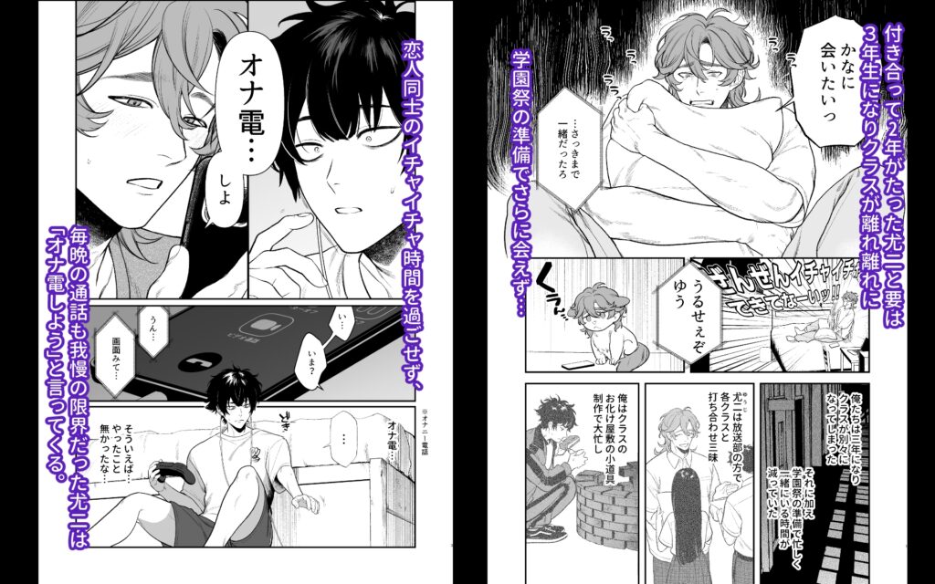 【BL】学園祭はヤリ部屋